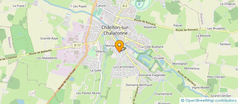localisation de l'entreprise ENTREPRISE CHAFFURIN à CHATILLON-SUR-CHALARONNE