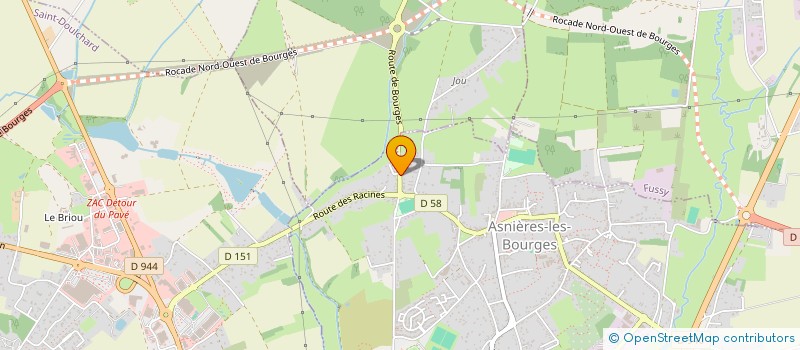 localisation de l'entreprise ENTREPRISE CHAILLOU-MILLERIOUX  BOURGES