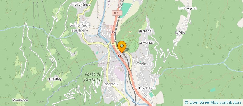 localisation de l'entreprise ENTREPRISE CHALOPIN  CEVINS