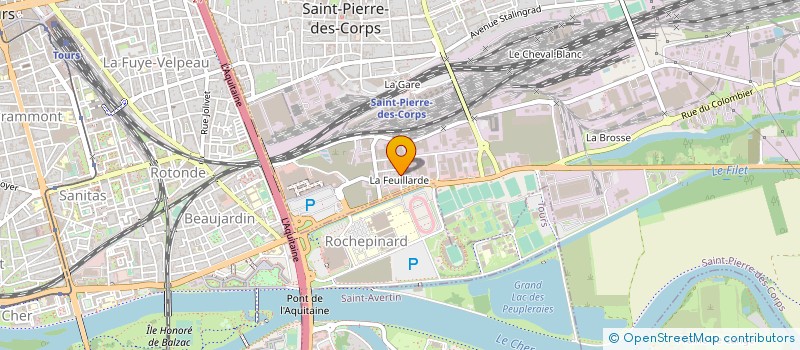 localisation de l'entreprise ENTREPRISE CHALOPIN ET FILS à SAINT-PIERRE-DES-CORPS