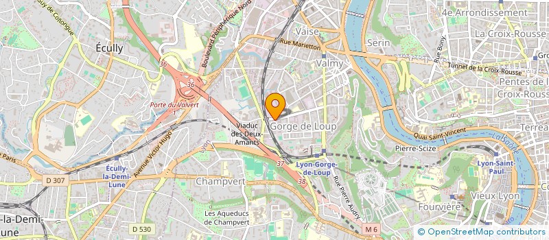 localisation de l'entreprise ENTREPRISE CHAMOUX à LYON