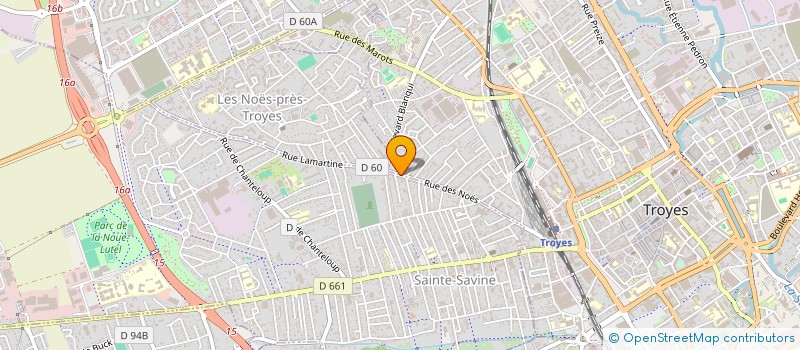 localisation de l'entreprise ENTREPRISE CHAMPENOISE DE PEINTURE  SAINTE SAVINE