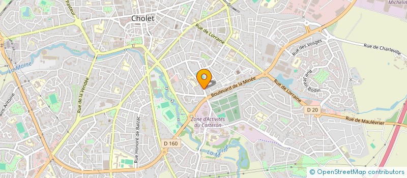 localisation de l'entreprise ENTREPRISE CHAMPIN à CHOLET
