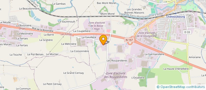 localisation de l'entreprise ENTREPRISE CHANSON à CHATEAUBOURG