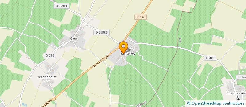localisation de l'entreprise ENTREPRISE CHAPRON VERGEREAU à PERIGNAC