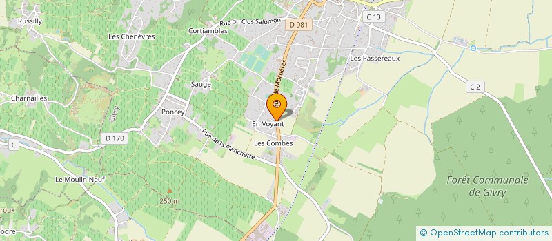 localisation de l'entreprise ENTREPRISE CHAPUIS  GIVRY