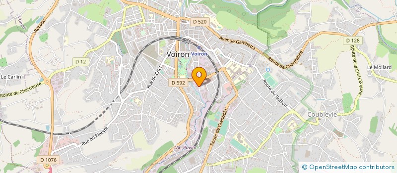localisation de l'entreprise ENTREPRISE CHARAT  VOIRON