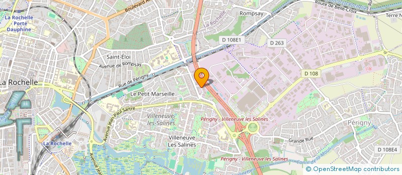 localisation de l'entreprise ENTREPRISE CHARENTAISE DE BATIMENT à LA ROCHELLE