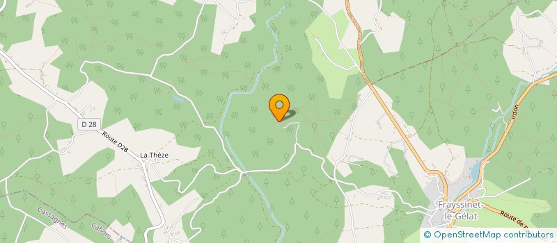 localisation de l'entreprise ENTREPRISE CHARLE  FRAYSSINET-LE-GELAT