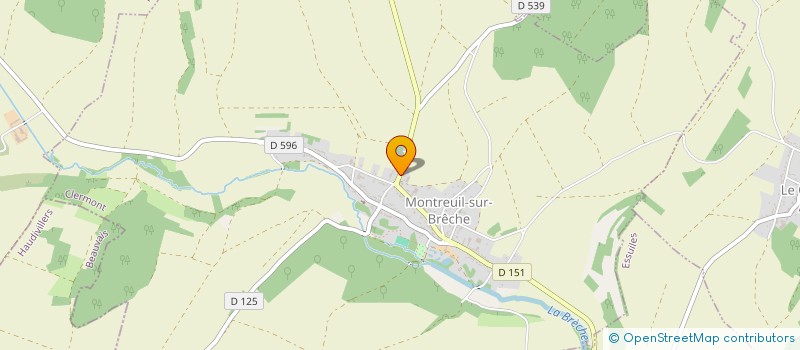 localisation de l'entreprise ENTREPRISE CHARLIER à MONTREUIL-SUR-BRECHE