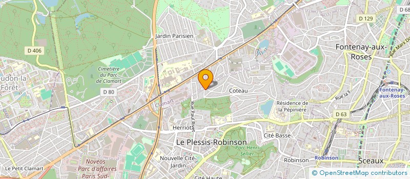 localisation de l'entreprise ENTREPRISE CHARMI BATIMENT à LE PLESSIS-ROBINSON
