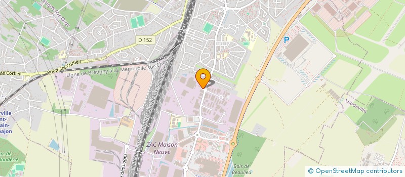localisation de l'entreprise ENTREPRISE CHARPENTIER à BRETIGNY-SUR-ORGE