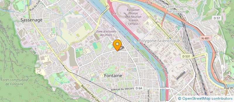 localisation de l'entreprise ENTREPRISE CHATTI  FONTAINE