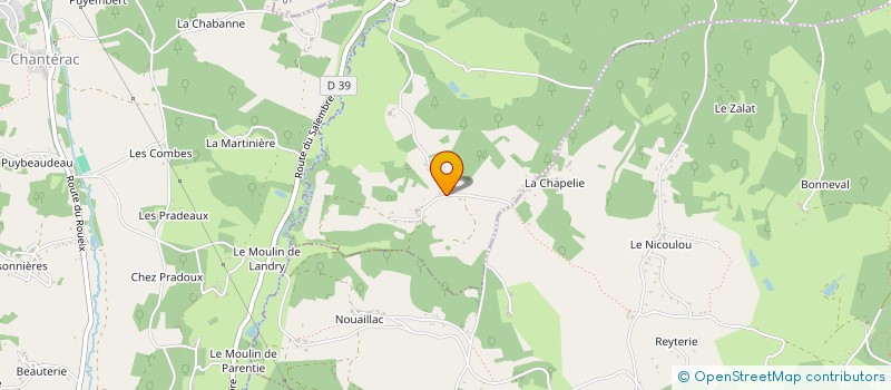 localisation de l'entreprise ENTREPRISE CHAUVIN PENCHAUD PATRICK  SAINT-AQUILIN