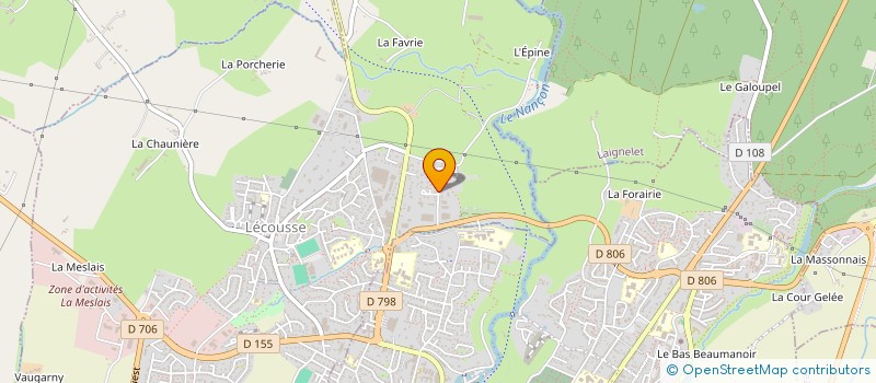 localisation de l'entreprise ENTREPRISE CHERBONNEL à LECOUSSE