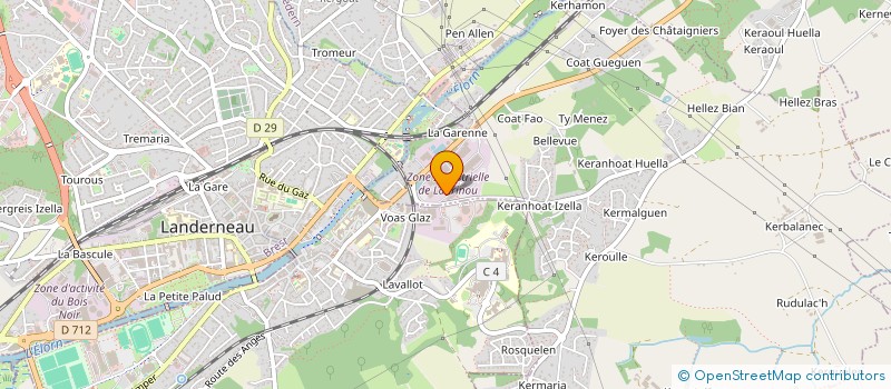 localisation de l'entreprise ENTREPRISE CHOPIN à PLOUEDERN