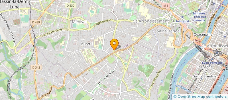 localisation de l'entreprise ENTREPRISE CIARAVINO SARL à LYON
