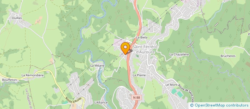 localisation de l'entreprise ENTREPRISE CLAVEL  SAINT-FERREOL-D'AUROURE