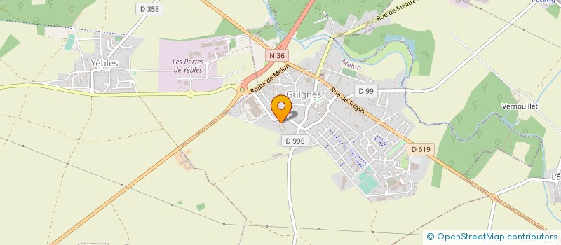 localisation de l'entreprise ENTREPRISE CLEMENT à GUIGNES