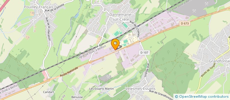 localisation de l'entreprise ENTREPRISE CLERC à VELESMES-ESSARTS