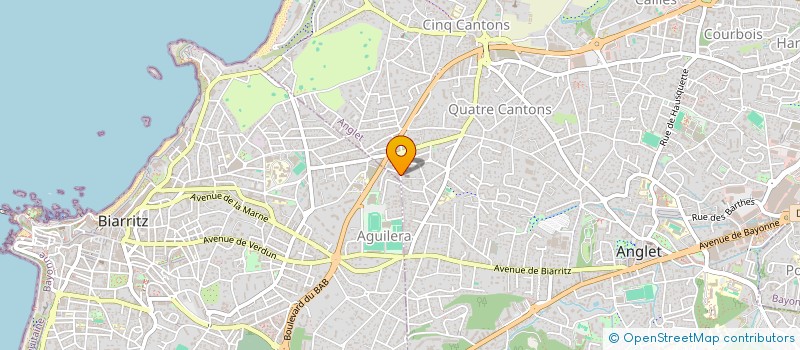 localisation de l'entreprise ENTREPRISE CMP à ANGLET