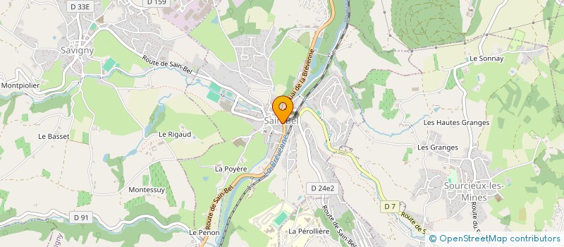 localisation de l'entreprise ENTREPRISE COGNAT  SAIN-BEL