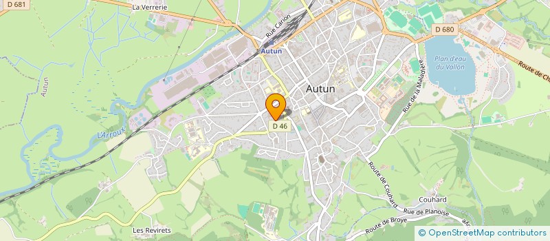 localisation de l'entreprise ENTREPRISE COLAS à AUTUN