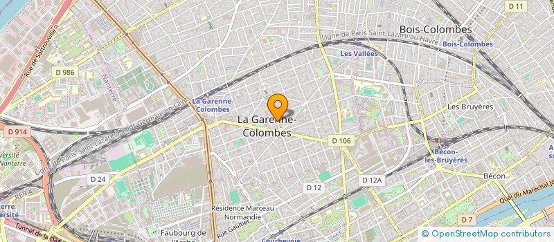 localisation de l'entreprise ENTREPRISE COLIN  LA GARENNE-COLOMBES
