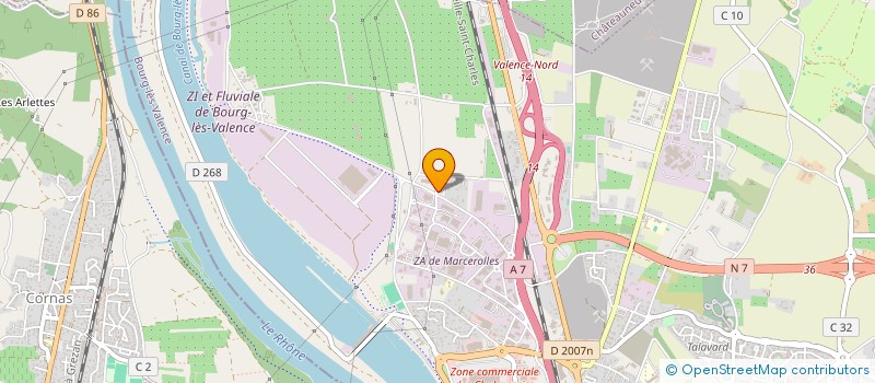 localisation de l'entreprise ENTREPRISE COLONGE à BOURG-LES-VALENCE