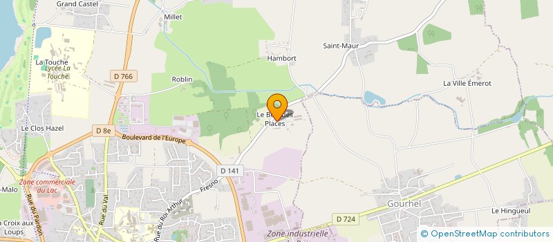 localisation de l'entreprise ENTREPRISE COMMEREUC à PLOERMEL