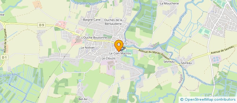 localisation de l'entreprise ENTREPRISE COMMUNICATION COURANT FAIBLE à MAGNE