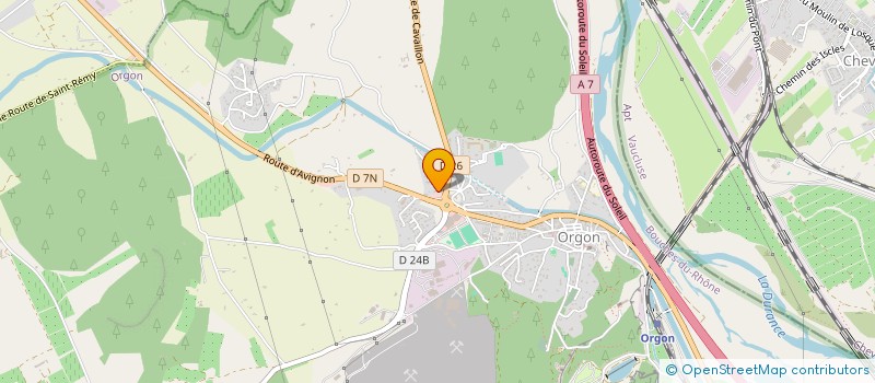 localisation de l'entreprise ENTREPRISE COMPTABILITE CABINET COURBET  ORGON