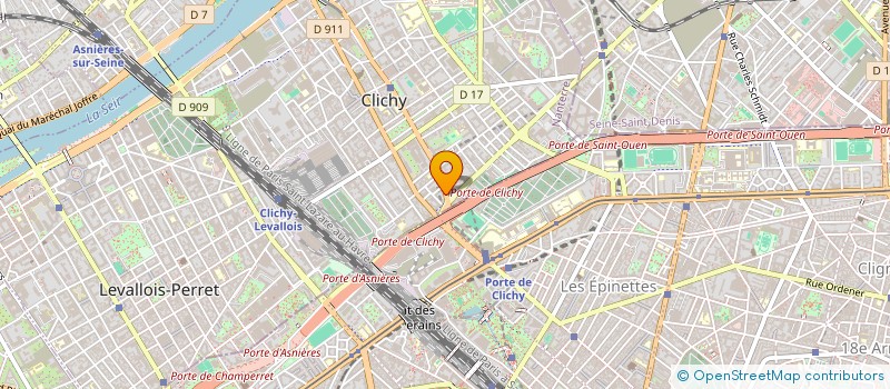 localisation de l'entreprise ENTREPRISE COMPUTER SERVICES SARL à CLICHY