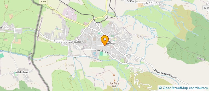 localisation de l'entreprise ENTREPRISE CONDOMINAS à OSSEJA