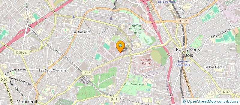 localisation de l'entreprise ENTREPRISE CONFAIS à MONTREUIL