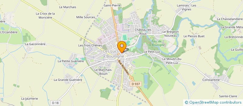 localisation de l'entreprise ENTREPRISE CONFORT-ECO OUEST à LES LUCS-SUR-BOULOGNE