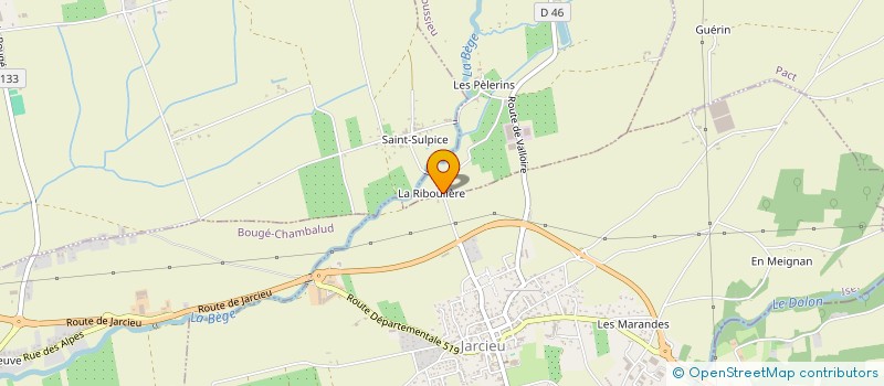 localisation de l'entreprise ENTREPRISE CONJARD ET FILS  JARCIEU