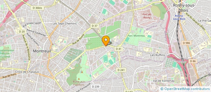 localisation de l'entreprise ENTREPRISE CONSTRUCT BATIMENT RENOVATION à MONTREUIL