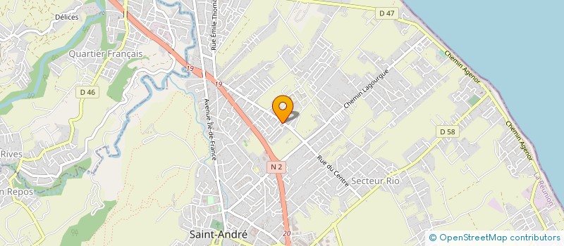 localisation de l'entreprise ENTREPRISE CONSTRUCTION DAMOUR à SAINT-ANDRE