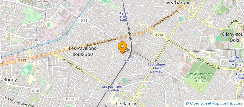 localisation de l'entreprise ENTREPRISE CONSTRUCTION ET ISOLATION  LES PAVILLONS-SOUS-BOIS