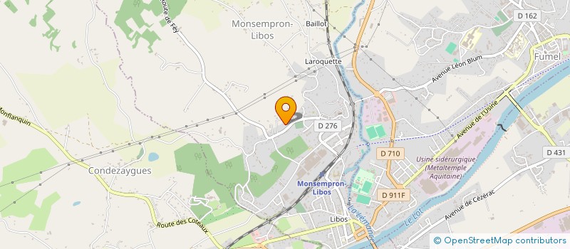 localisation de l'entreprise ENTREPRISE CONSTRUCTION MONSEMPRONNAISE  MONSEMPRON-LIBOS