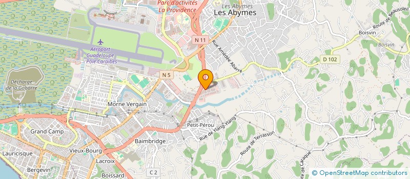 localisation de l'entreprise ENTREPRISE CONSTRUCTION OUTRE MER à LES ABYMES