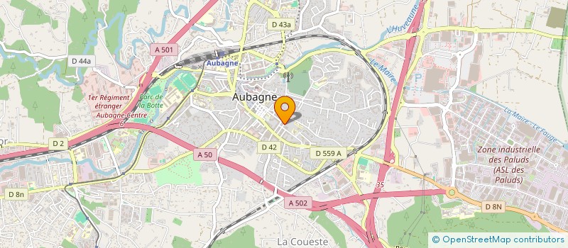 localisation de l'entreprise ENTREPRISE CONSTRUCTION RENOVATION à AUBAGNE