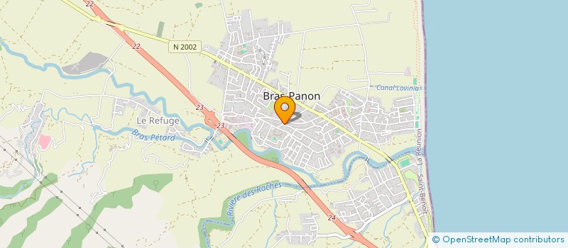 localisation de l'entreprise ENTREPRISE CONSTRUCTION RENOVATION CADET  BRAS-PANON