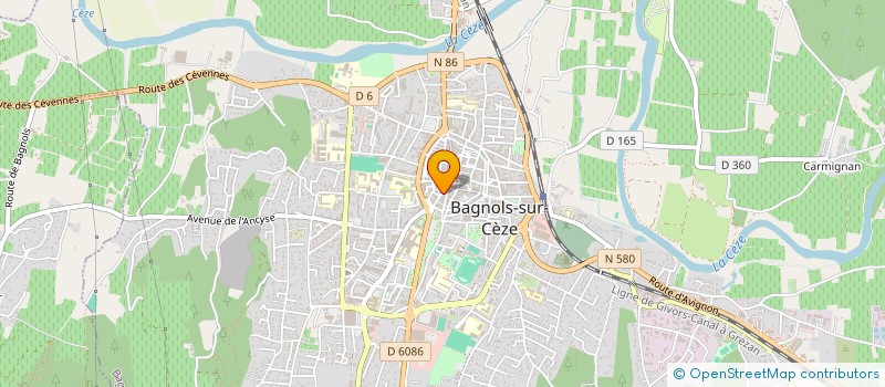 localisation de l'entreprise ENTREPRISE CONSTRUCTIONS PROVENCALE  BAGNOLS-SUR-CEZE