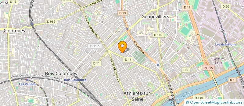 localisation de l'entreprise ENTREPRISE CONTROLE CARDIO  ASNIERES-SUR-SEINE