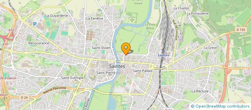 localisation de l'entreprise ENTREPRISE COQUEREL CHRISTIAN  SAINTES