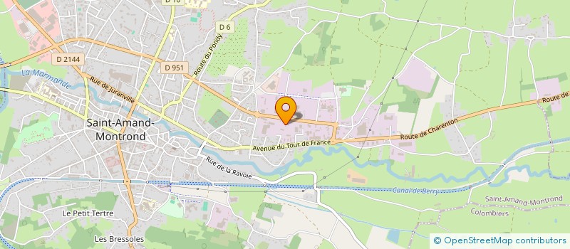 localisation de l'entreprise ENTREPRISE CORD à SAINT-AMAND-MONTROND