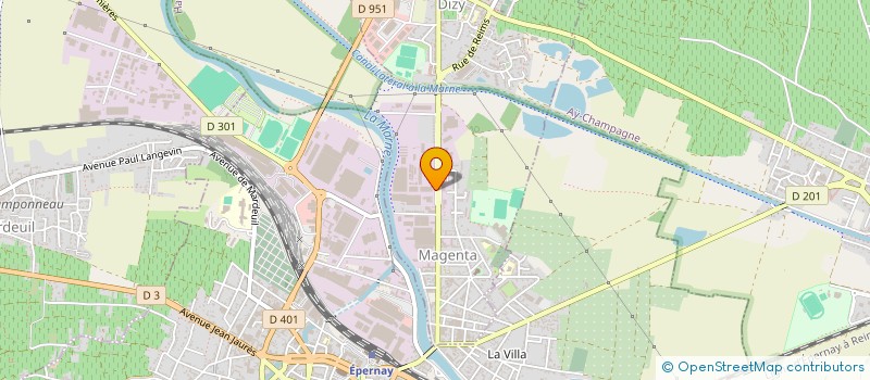 localisation de l'entreprise ENTREPRISE CORDIER à MAGENTA