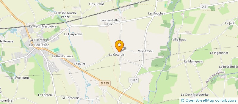 localisation de l'entreprise ENTREPRISE COSTARD  LA BOUSSAC